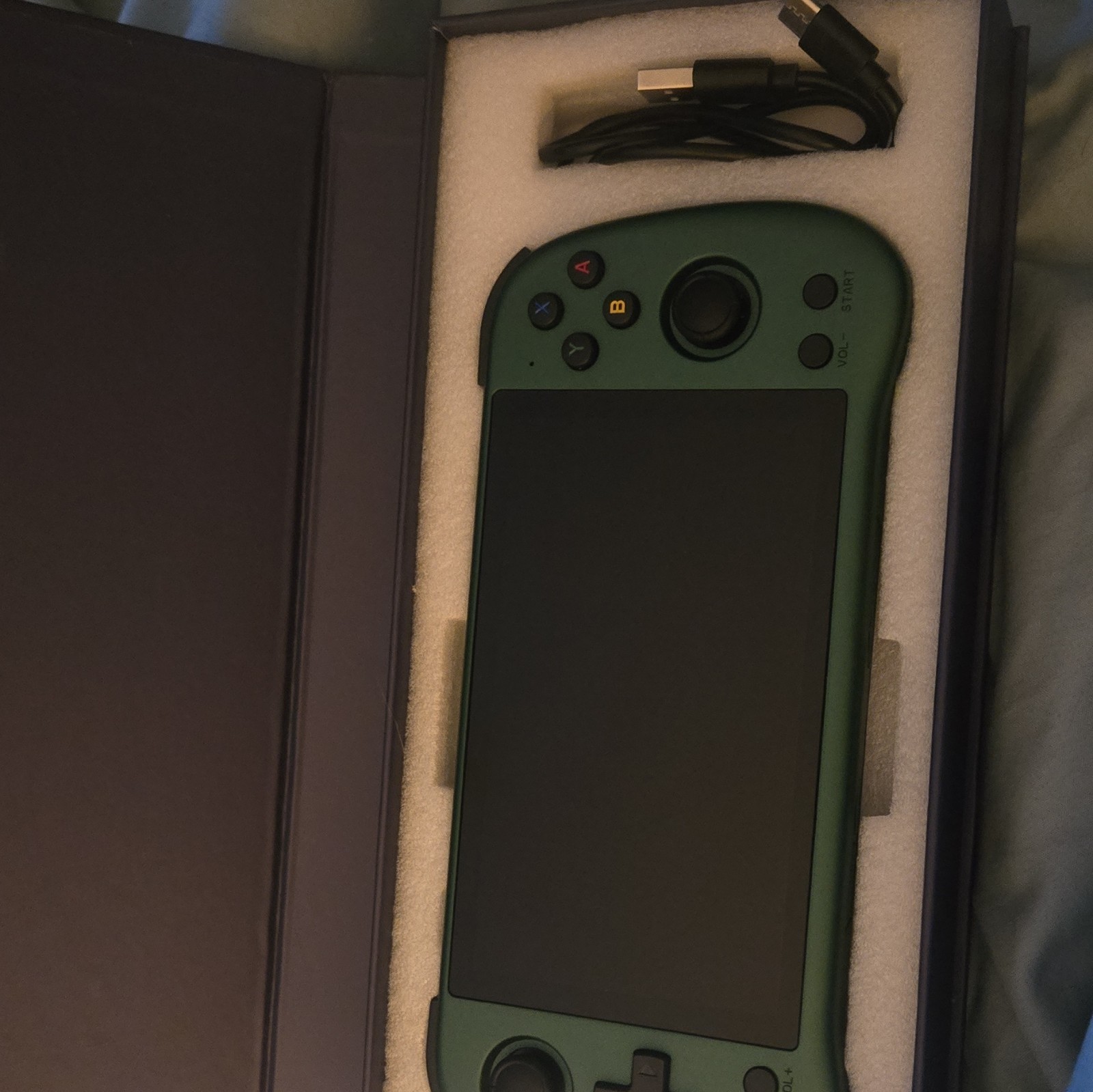 Powkiddy X55 Green Handheld Game Console 128GB game Card Included 16GB system