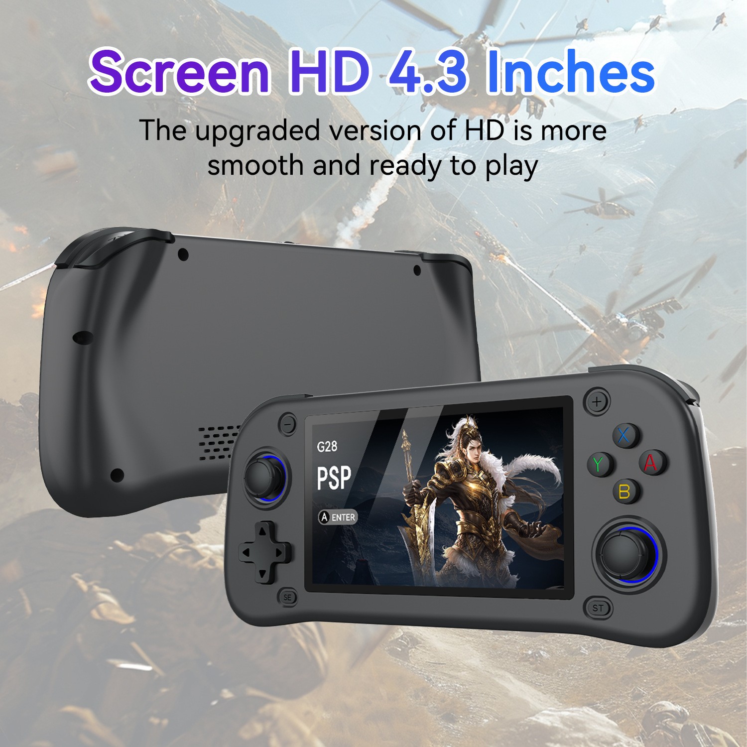 G28 Portable Handheld Video Game Console with 4.3 Inch HD Screen Built-in 20000+