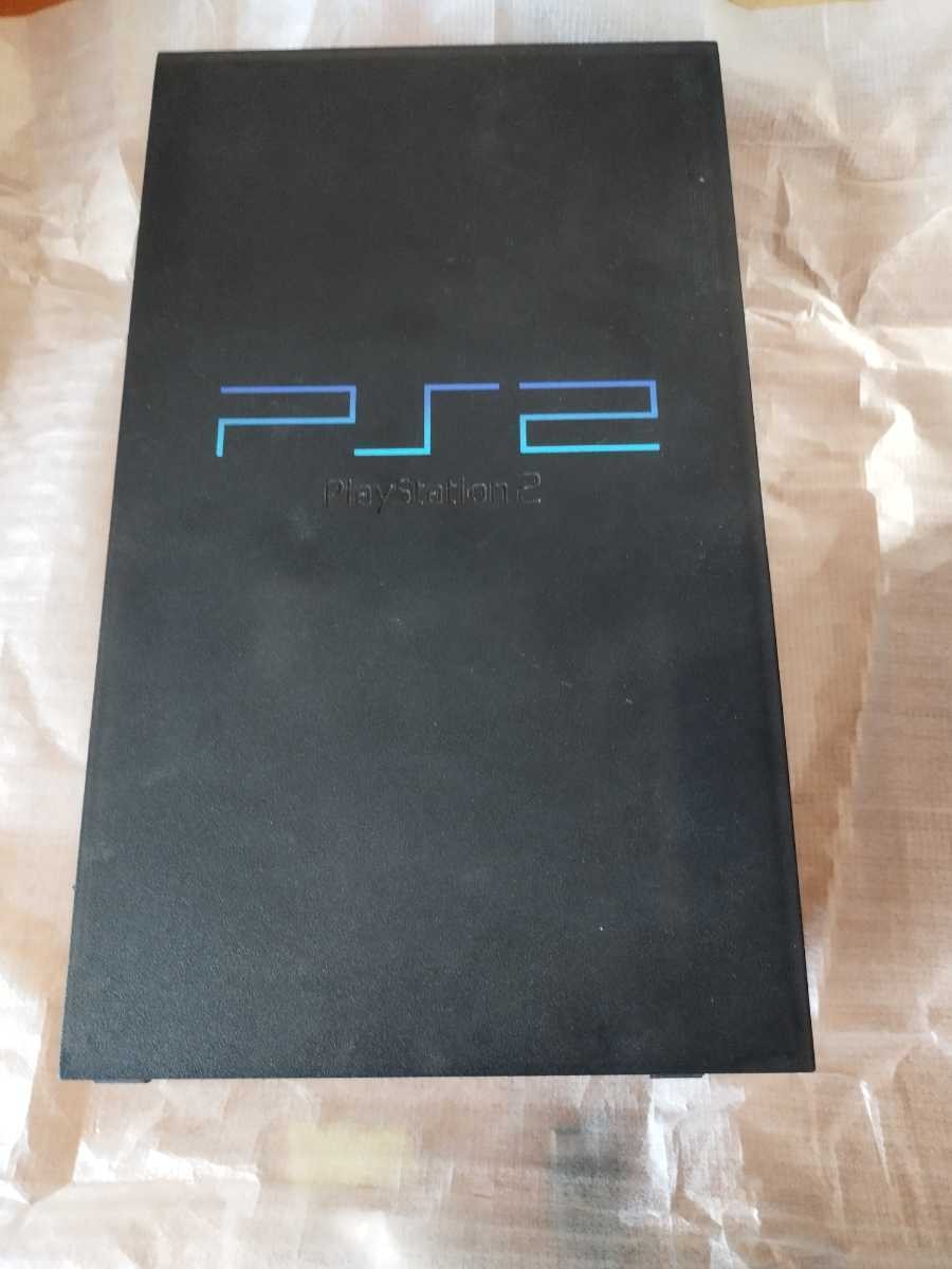 Sony Playstation 2 Console Midnight Black SCPH-50000 W/Box PS2 Retro Good Used
