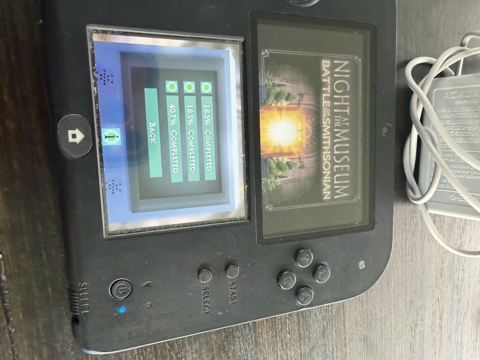 Nintendo 2DS Black/Blue Console w/ Charger & 4GB SD Card Tested READ