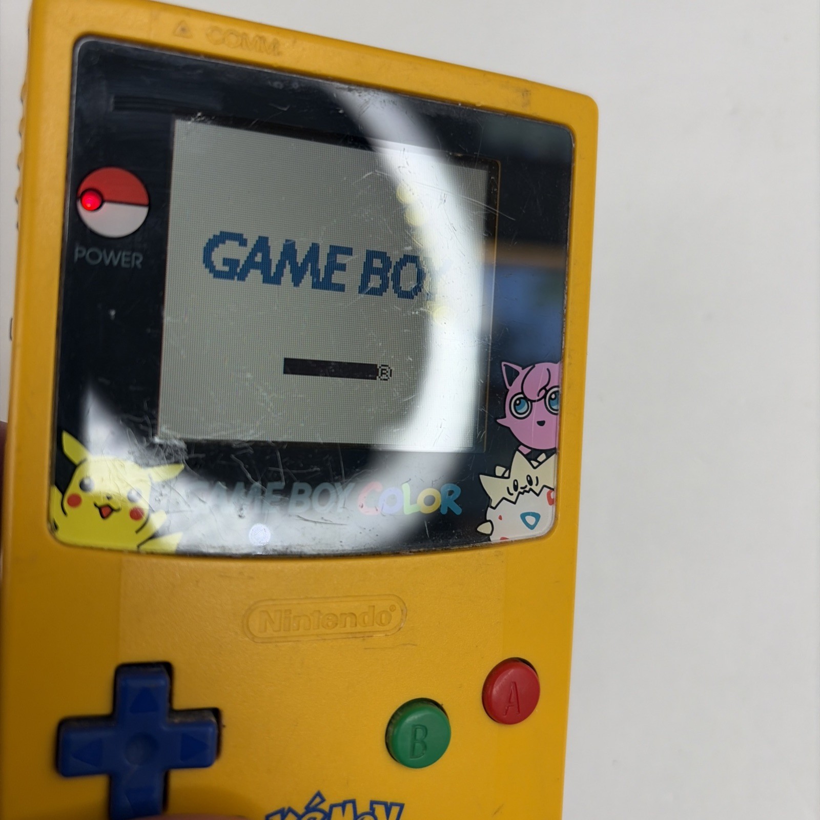 Gameboy Color Pokemon Special Pikachu Edition OEM Nintendo Console no Sound