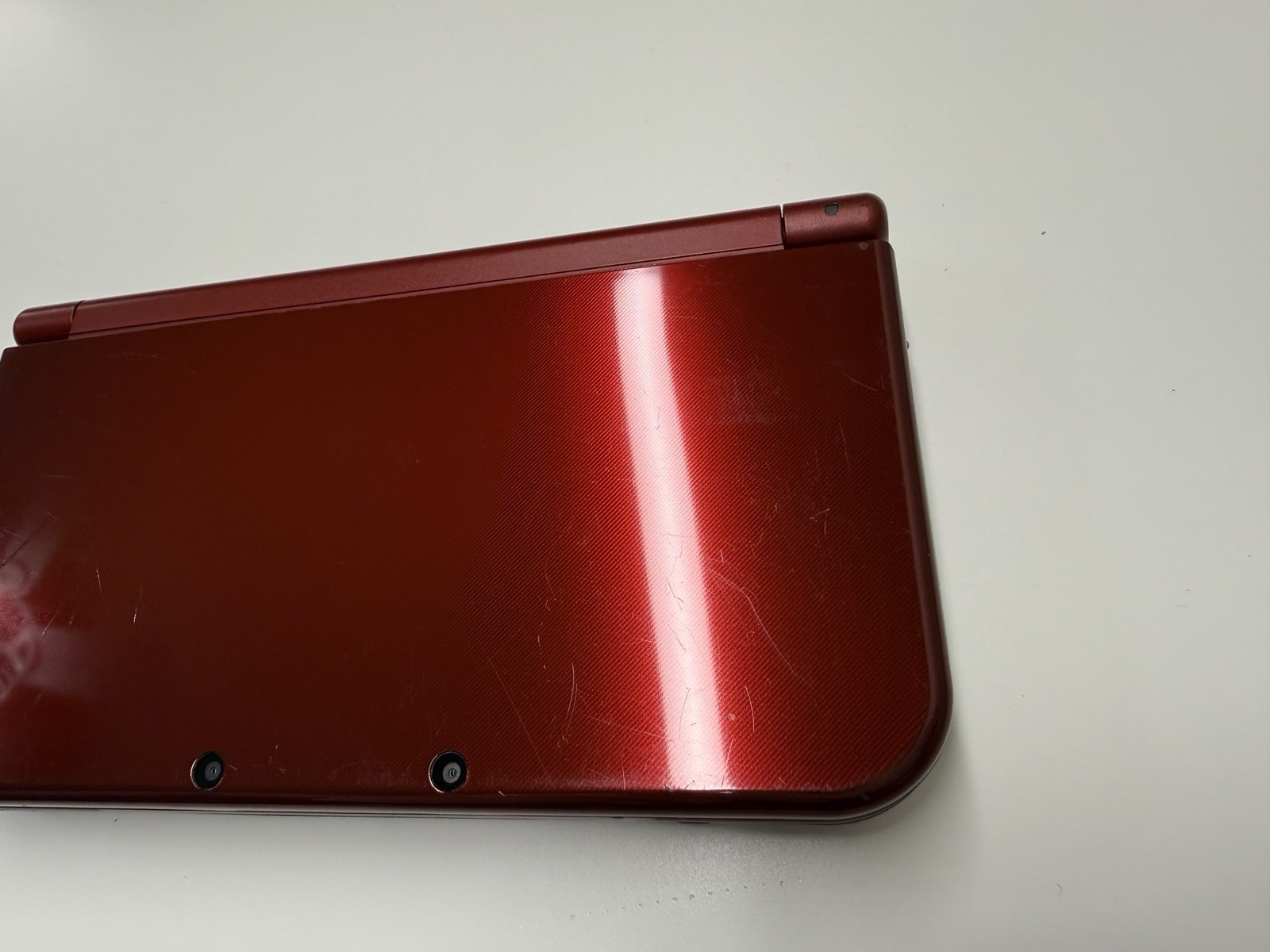 NICE! New Nintendo 3DS XL Red Console US Model – TOP IPS Tested W Charger Stylus
