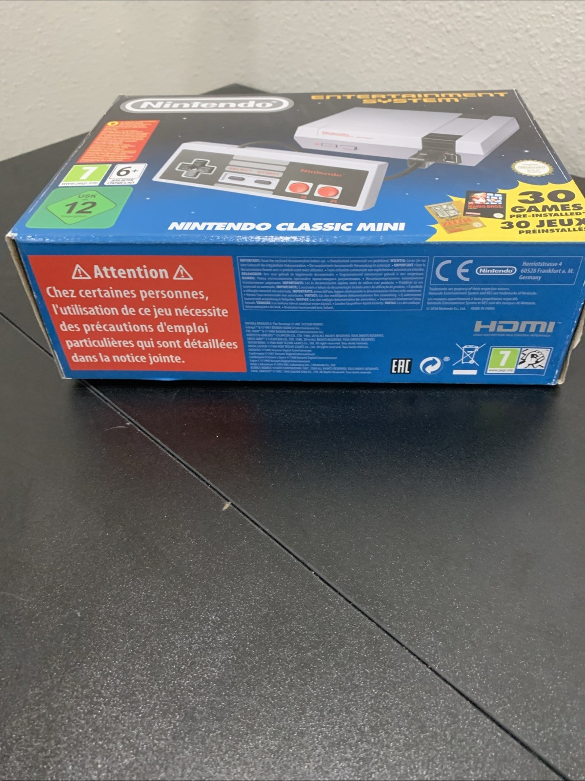 EU Nintendo NES Mini Classic Edition HDMI Console with 30 built-in Games Genuine
