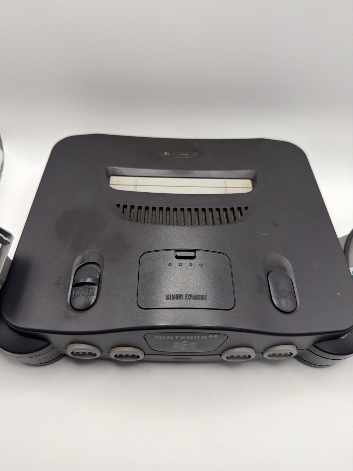 Nintendo 64 System N64 Console – Gray W/ 2 Controllers, Vru, & Transfer Pak