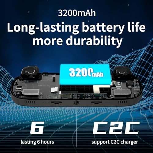 Retro Handheld Game Console 5000+ Preloaded Games 64GB TF Card, WiFi, Bluetooth,