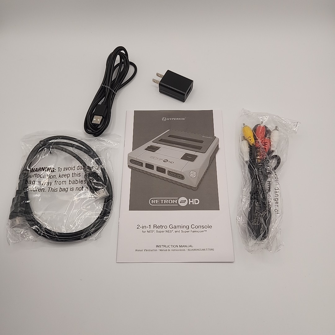 Hyperkin RetroN 2 HD Gaming Console for NES/SNES/Super Famicom Games – Black