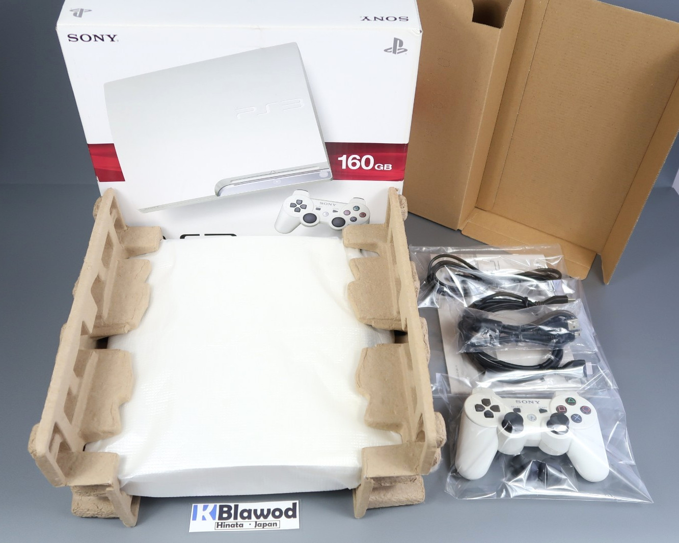 SONY PlayStation 3 PS3 CECH-2500A White Console 160GB Box Very Good Japan F/S