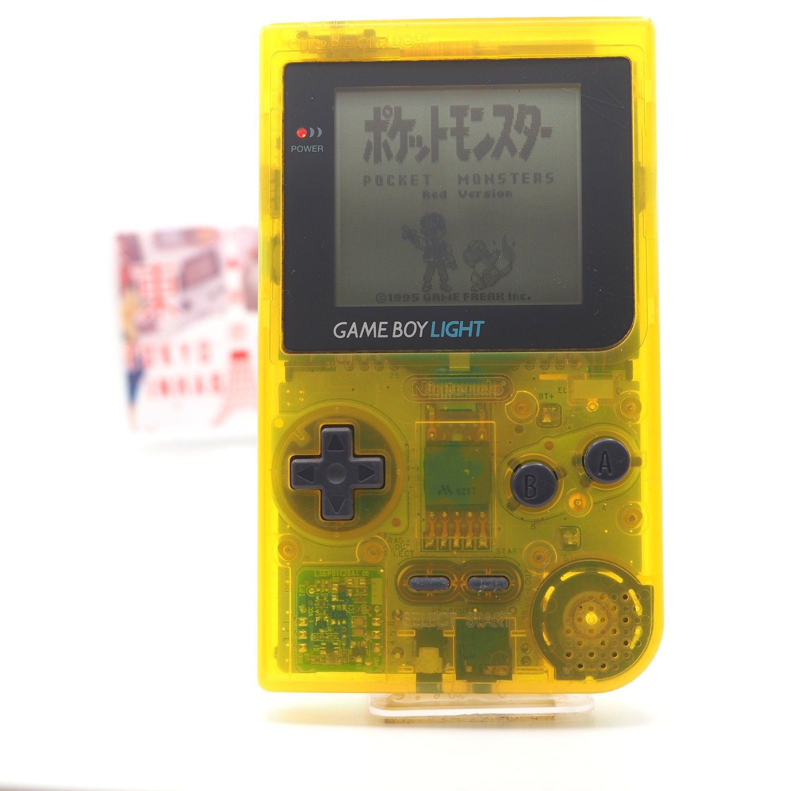 OEM Nintendo Game Boy Light Toys R Us Edition Clear Yellow MGB-101 TESTED #1[EX]