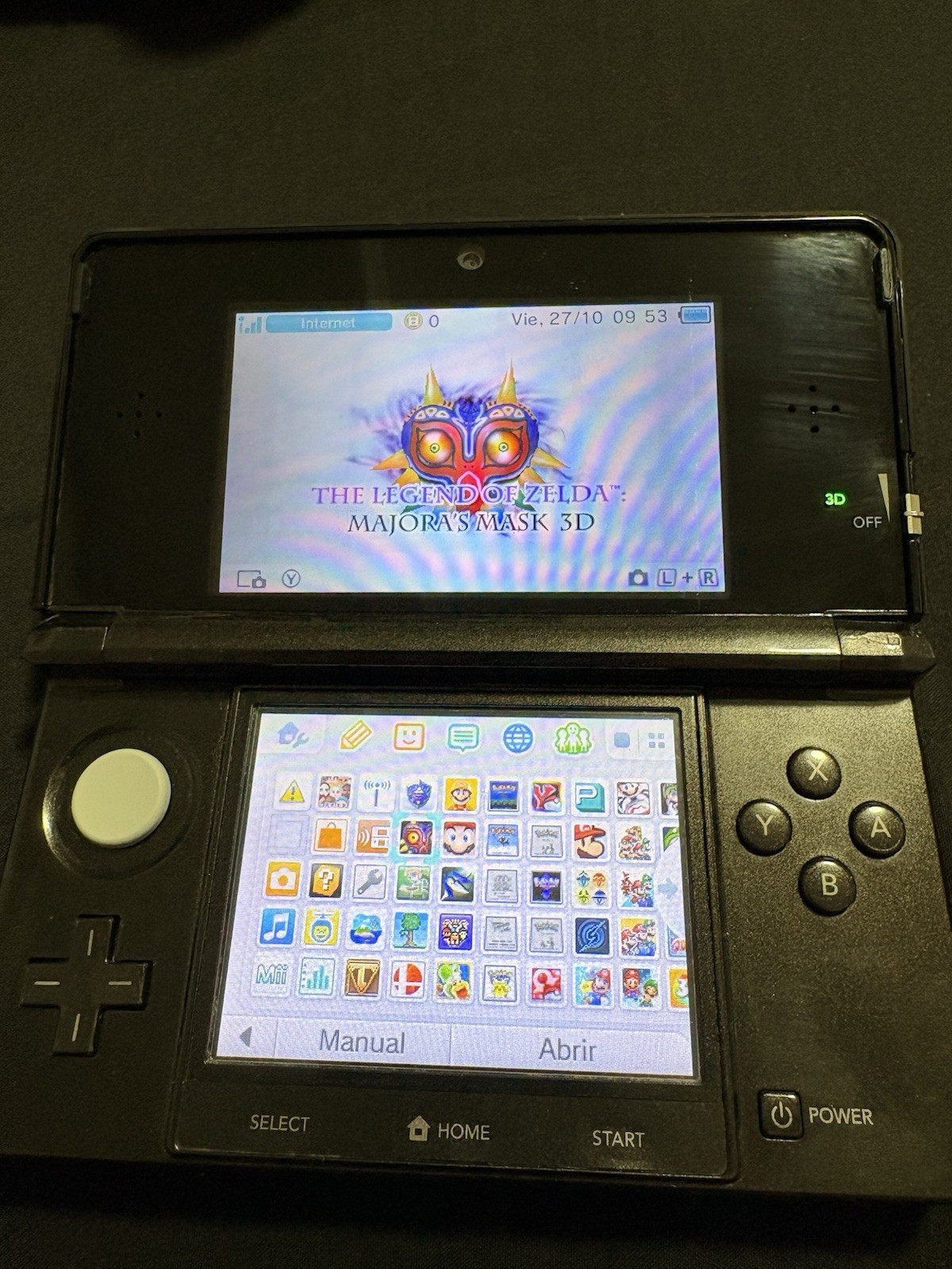 Nintendo 3DS Handheld Console Black 3D NTSC-J Japan CTR-001(JPN) 2011