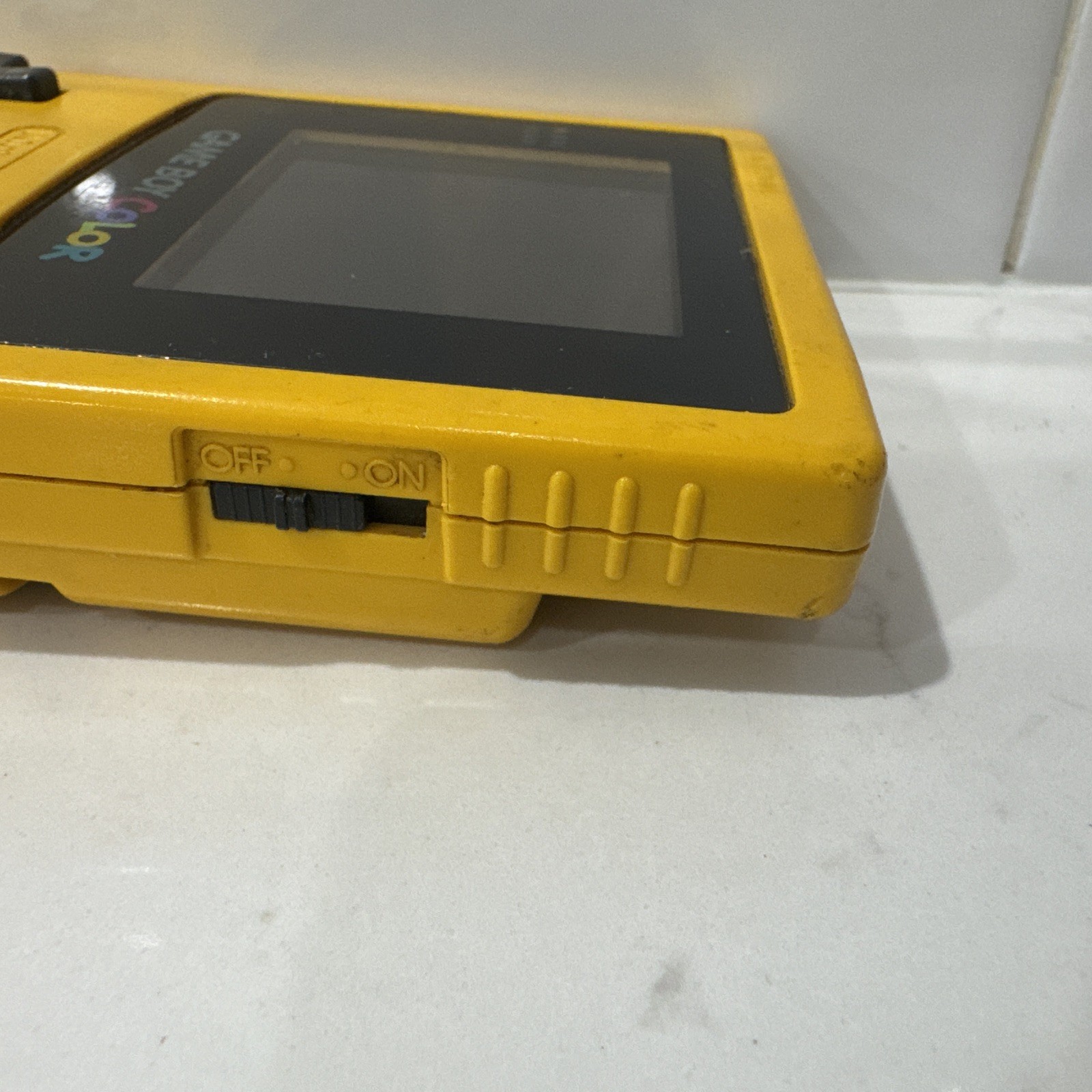 Nintendo Game Boy Color Console CGB-001 Dandelion Yellow Tested Works 1998 Read