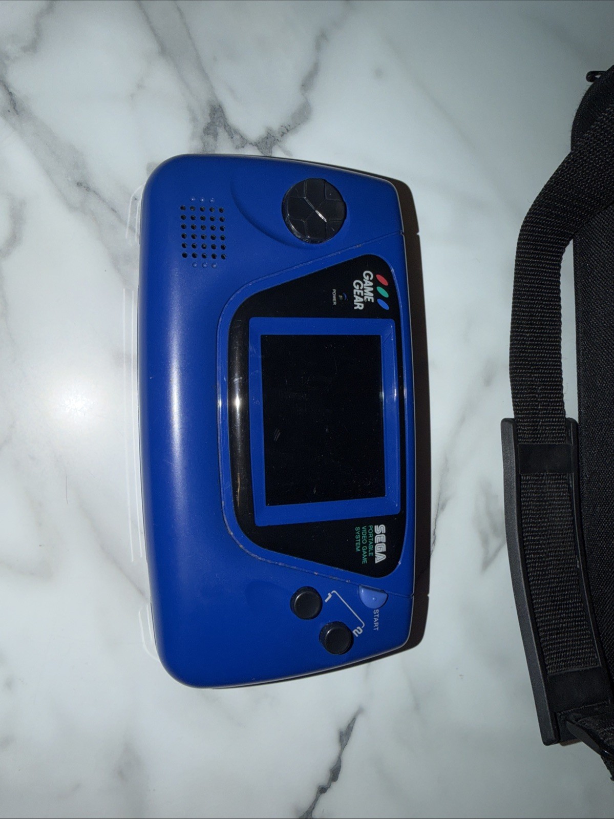 SEGA Game Gear Blue Console Bundle w/ Case & 4 Games Sonic & BB ⚾️ Repair/Parts