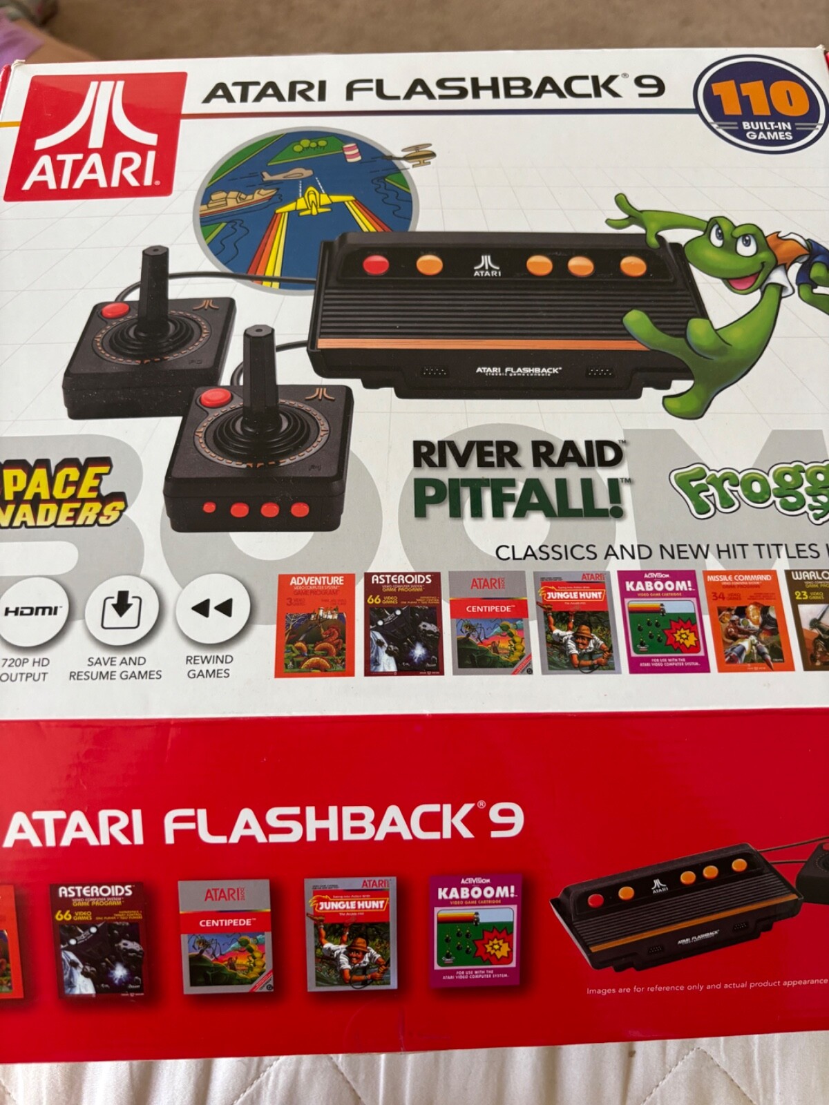 Atari Flashback 9 Retro Console (110 Built-in Games) Works/Tested