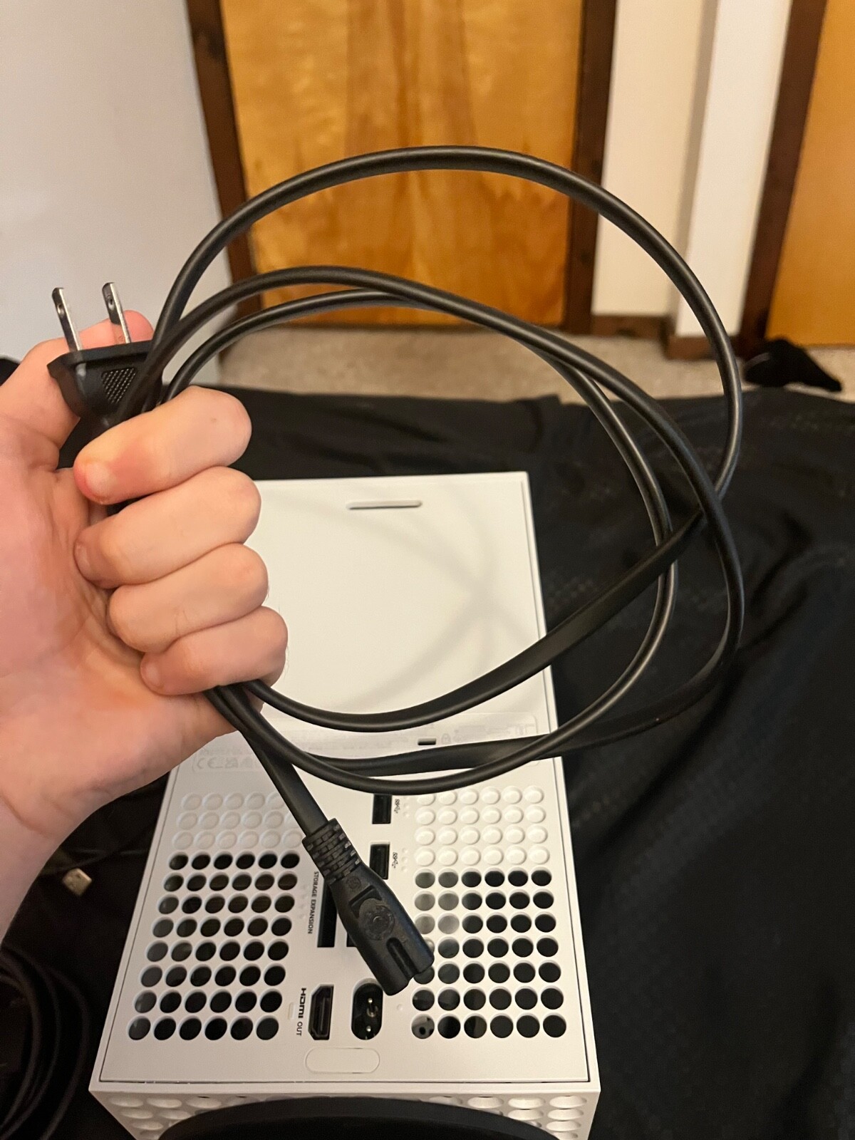 xbox series x with controller, high speed hdmi cord plus power cord
