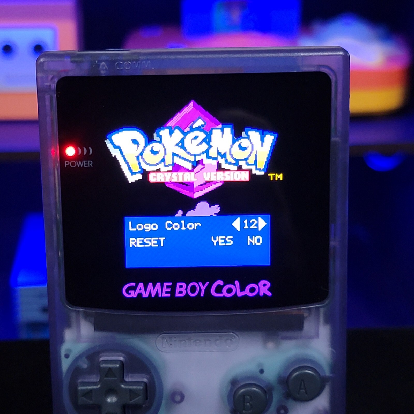 Atomic Purple Gameboy Color Console OLED Touch Screen GBC Game Boy