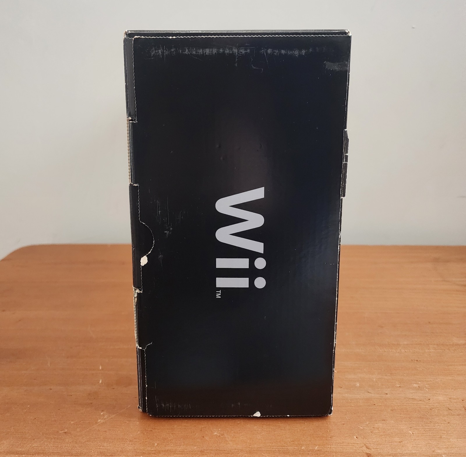 Black Nintendo Wii Box & Insert ONLY Super Mario Bros Version W/Manual RARE