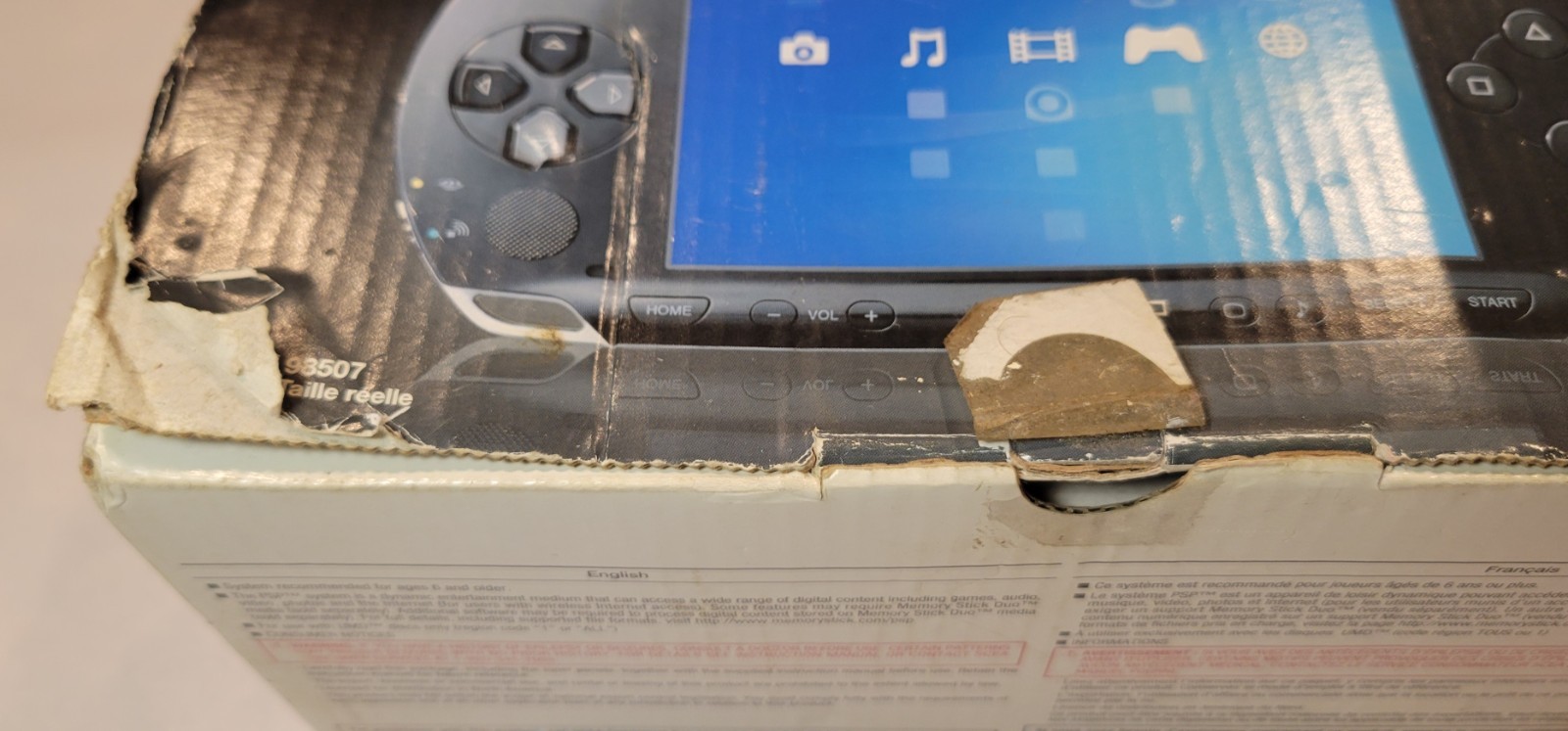 2005 Sony PlayStation Portable PSP PSP-1001 w/ Box Parts & Repair No Battery
