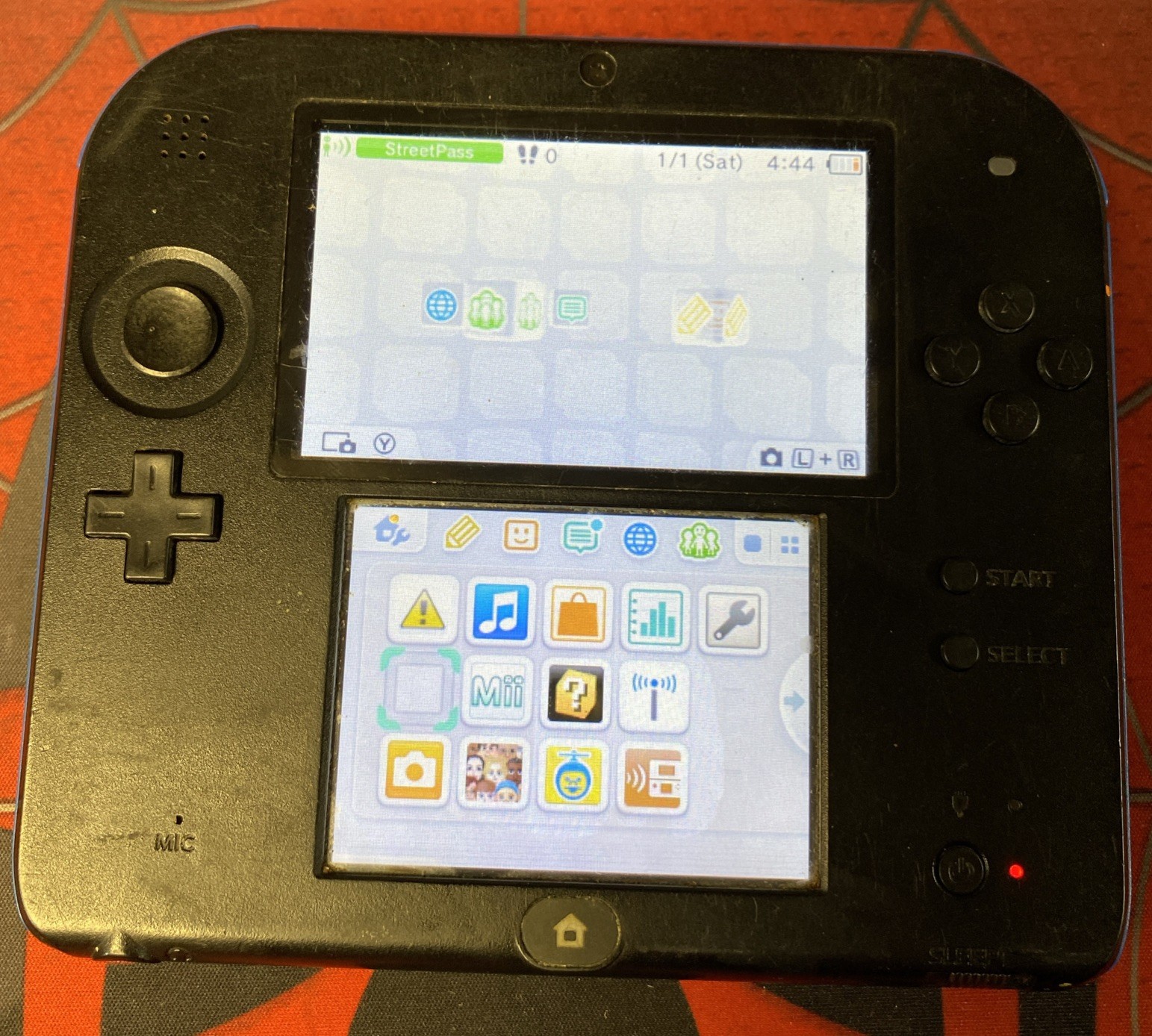 Nintendo 2DS System Blue *Parts or Repair*