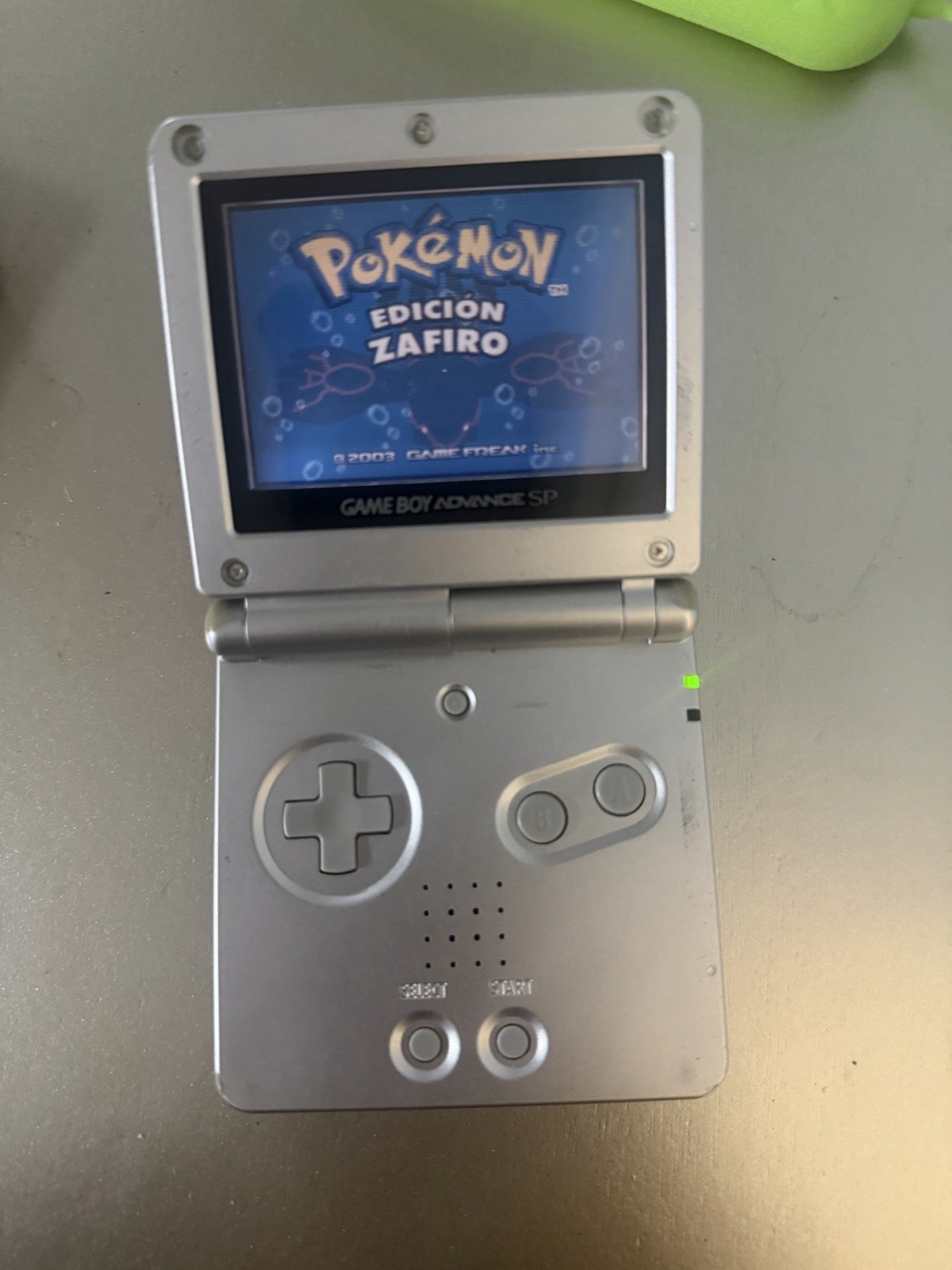 Nintendo Game Boy Advance SP Handheld System – Silver No Charger. No Games.