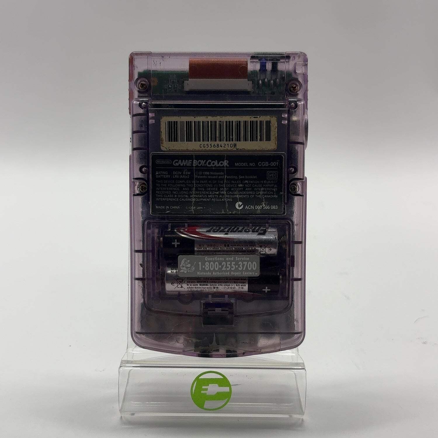 Nintendo Game Boy Color Handheld Only CGB-001 Atomic Purple