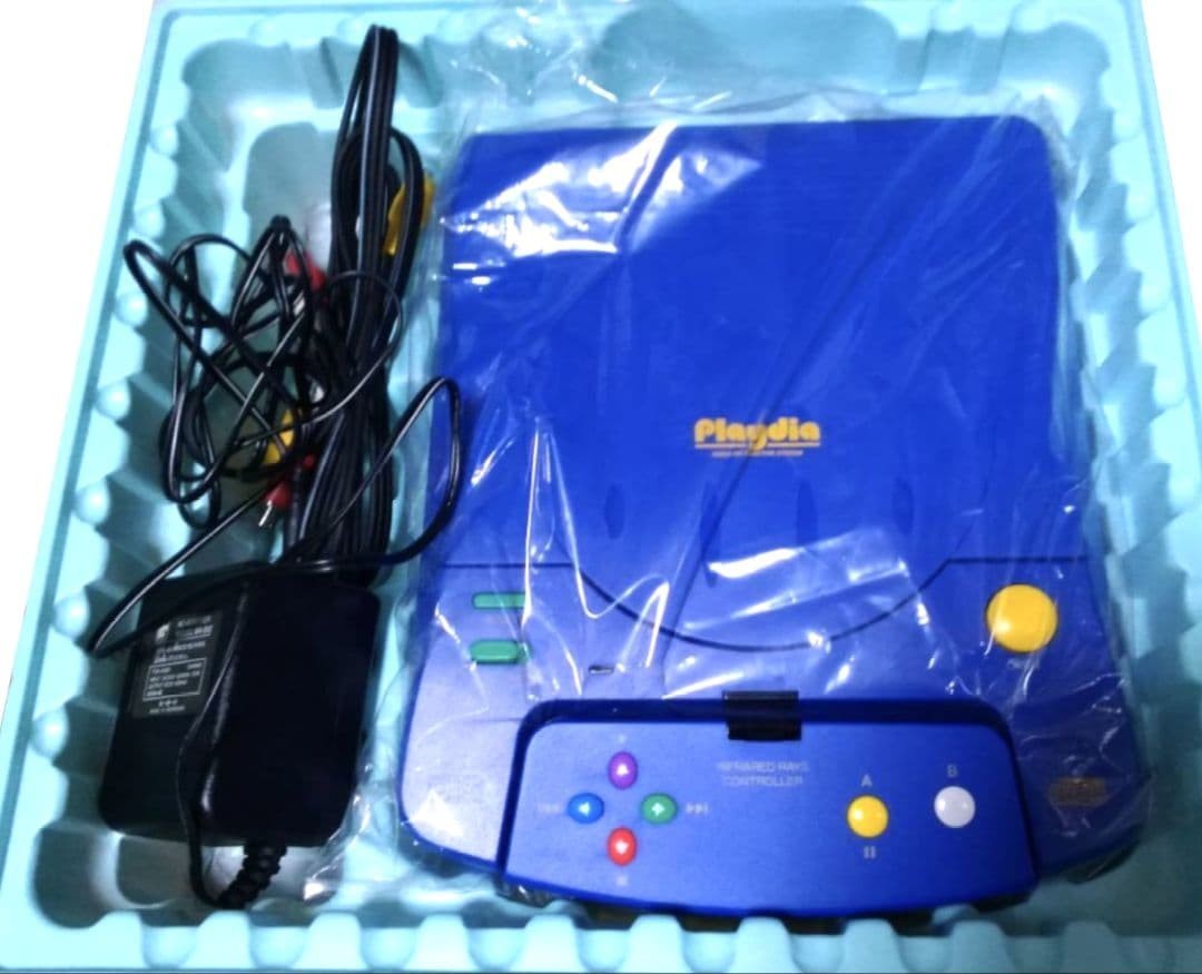 BANDAI Playdia BA-001 Console – Box, Controller, AC Adapter & AV Cable Included