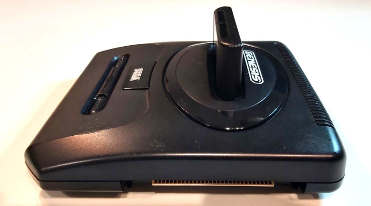 SEGA Genesis Model II VA3 MK-1631 Console w/ Streets of Rage 2 Controller AC AV