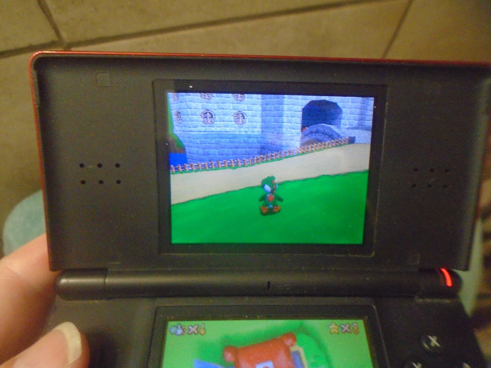 Nintendo DS Lite Crimson Handheld System – Red/Black tested with super mario 64