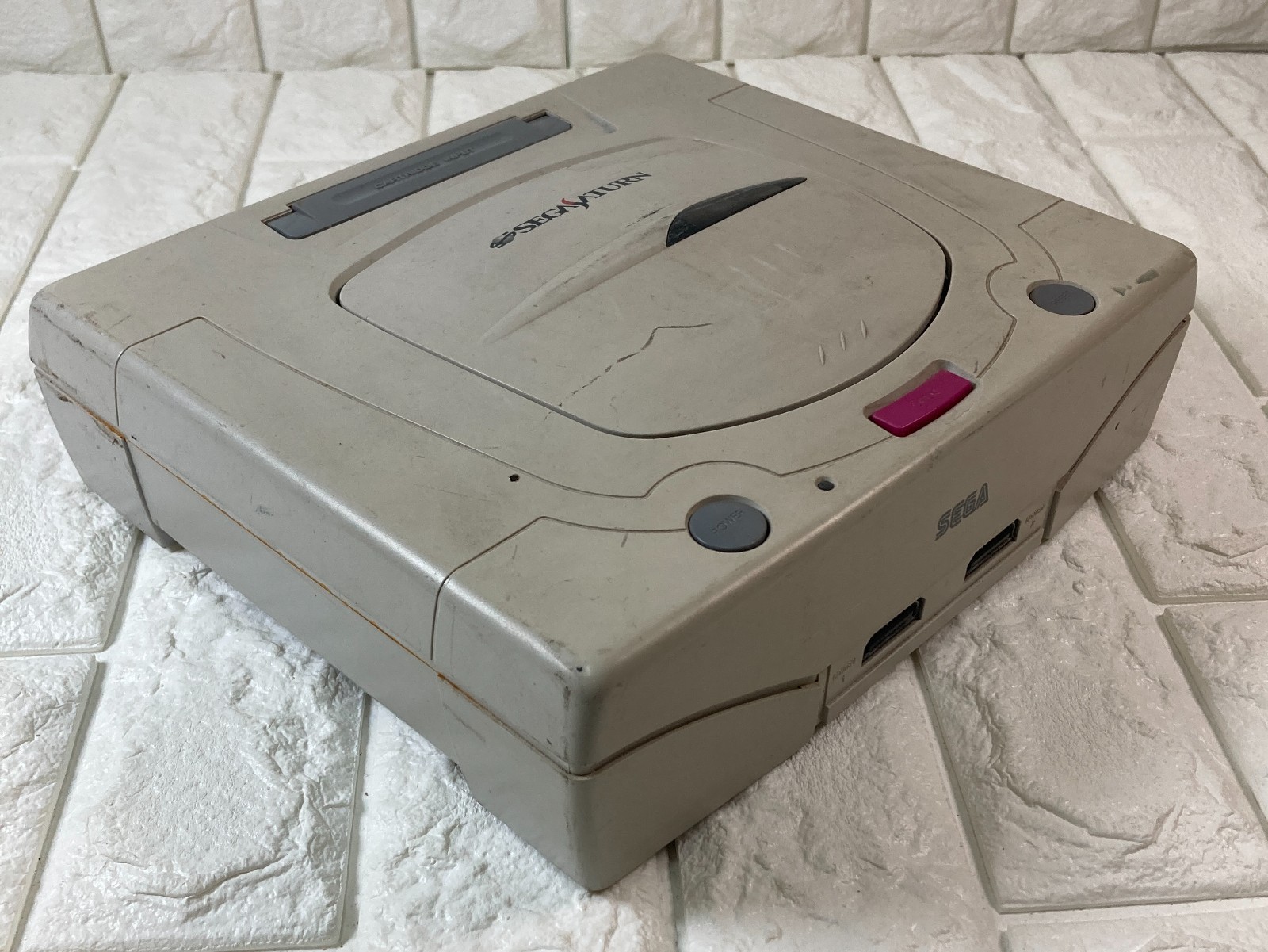 Sega Saturn Console White Japanese Version HST-3220 games 3 It works #SS10W