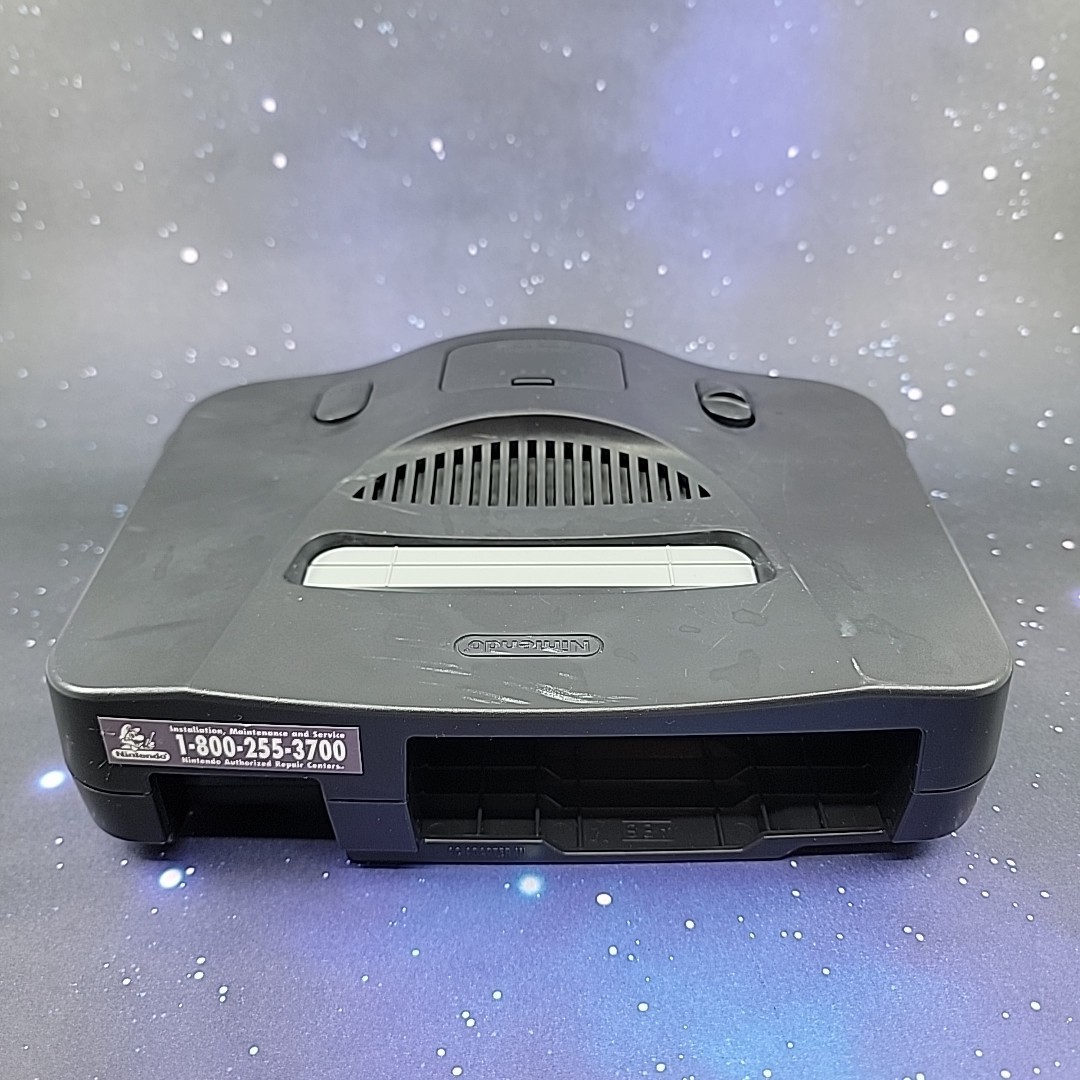 Nintendo 64 NUS-001 (USA) Black Console Only W/ Jumper Pak Tested Working