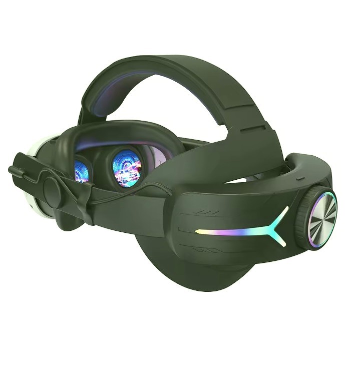 12000mAh RGB Battery Head Strap for Meta Quest 3S – 25W Fast Charge