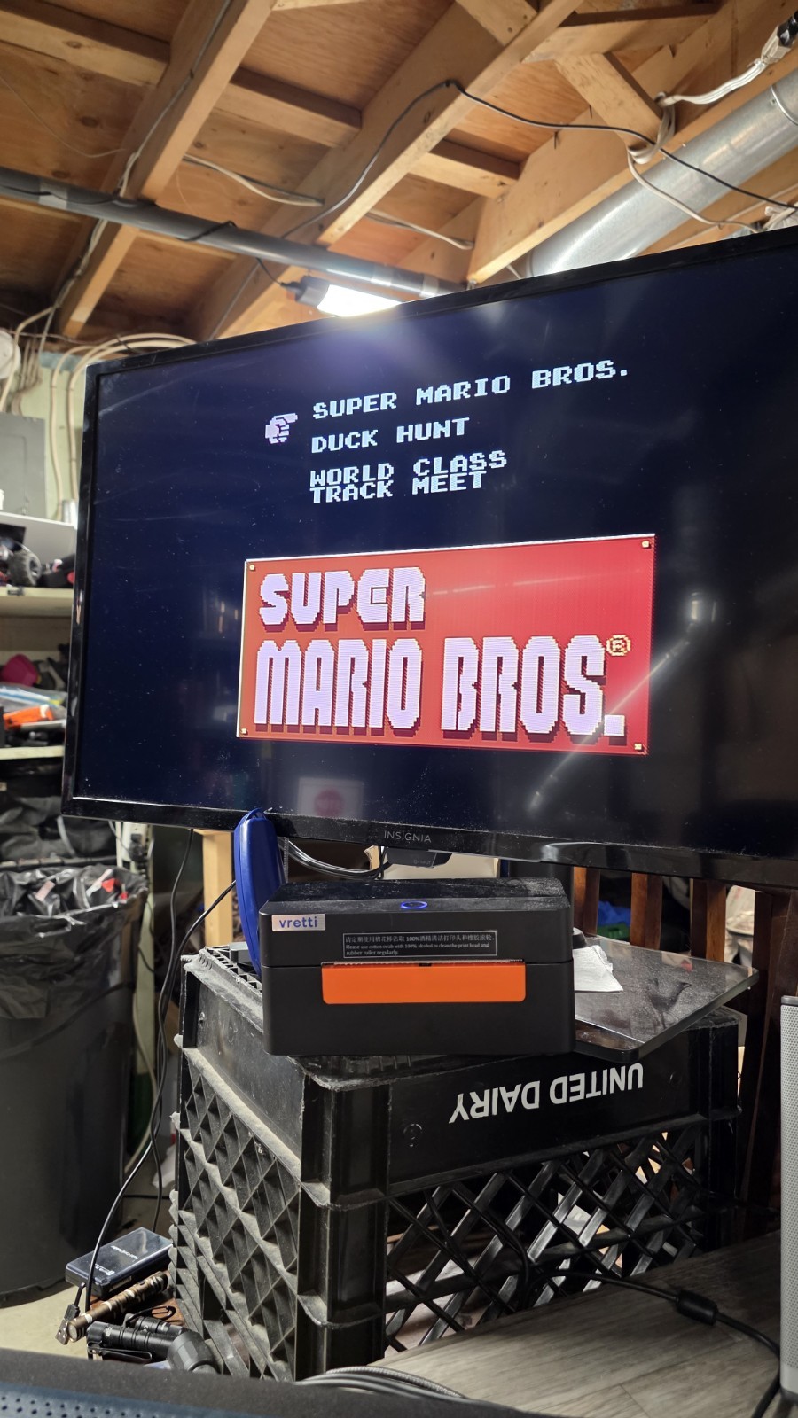 Original Nintendo Entertainment System NES 001 Console Bundle Tested