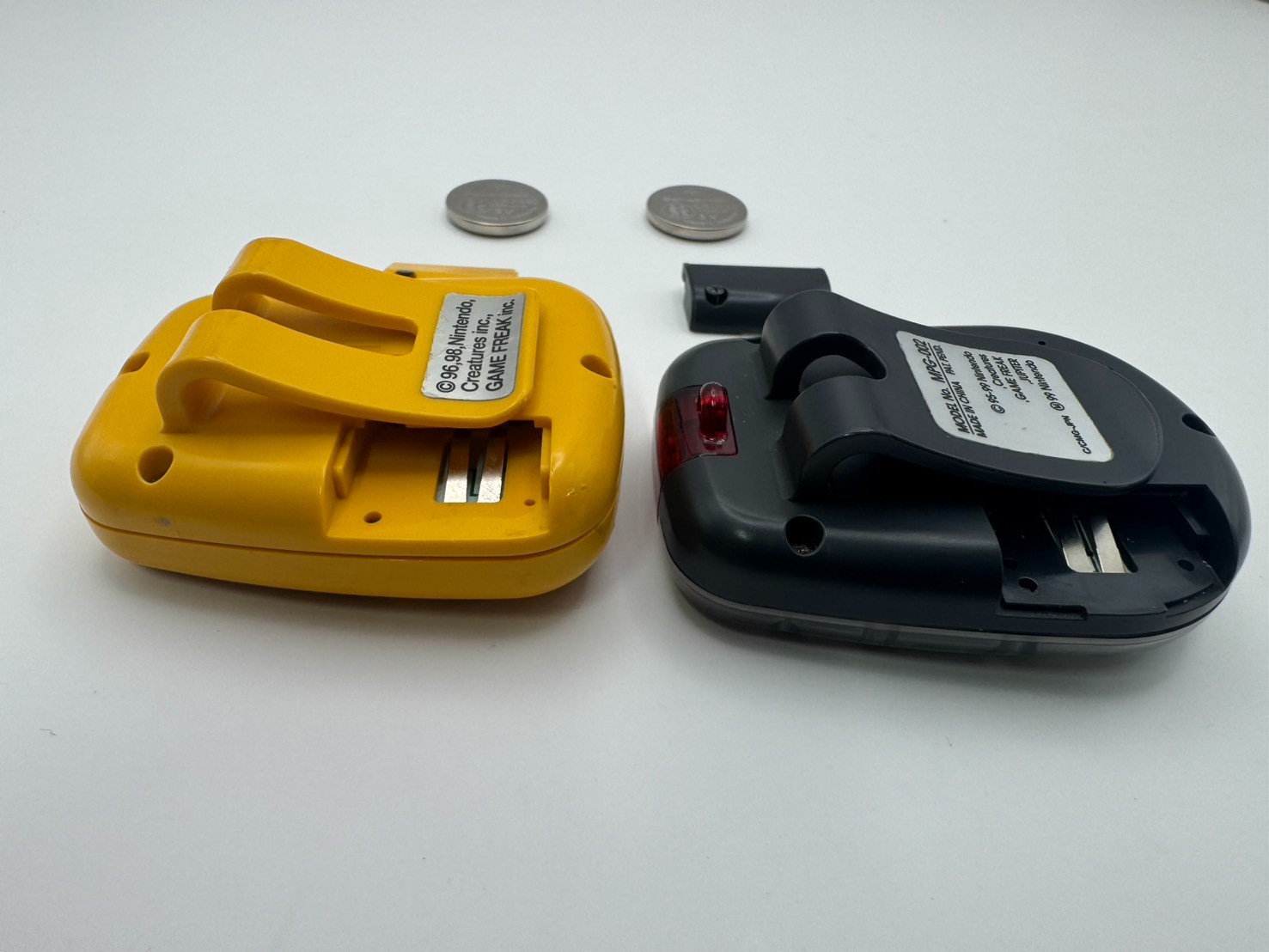 Pocket Pikachu Color Yellow &Clear 2 set Pedometer Pokemon Japan Tested