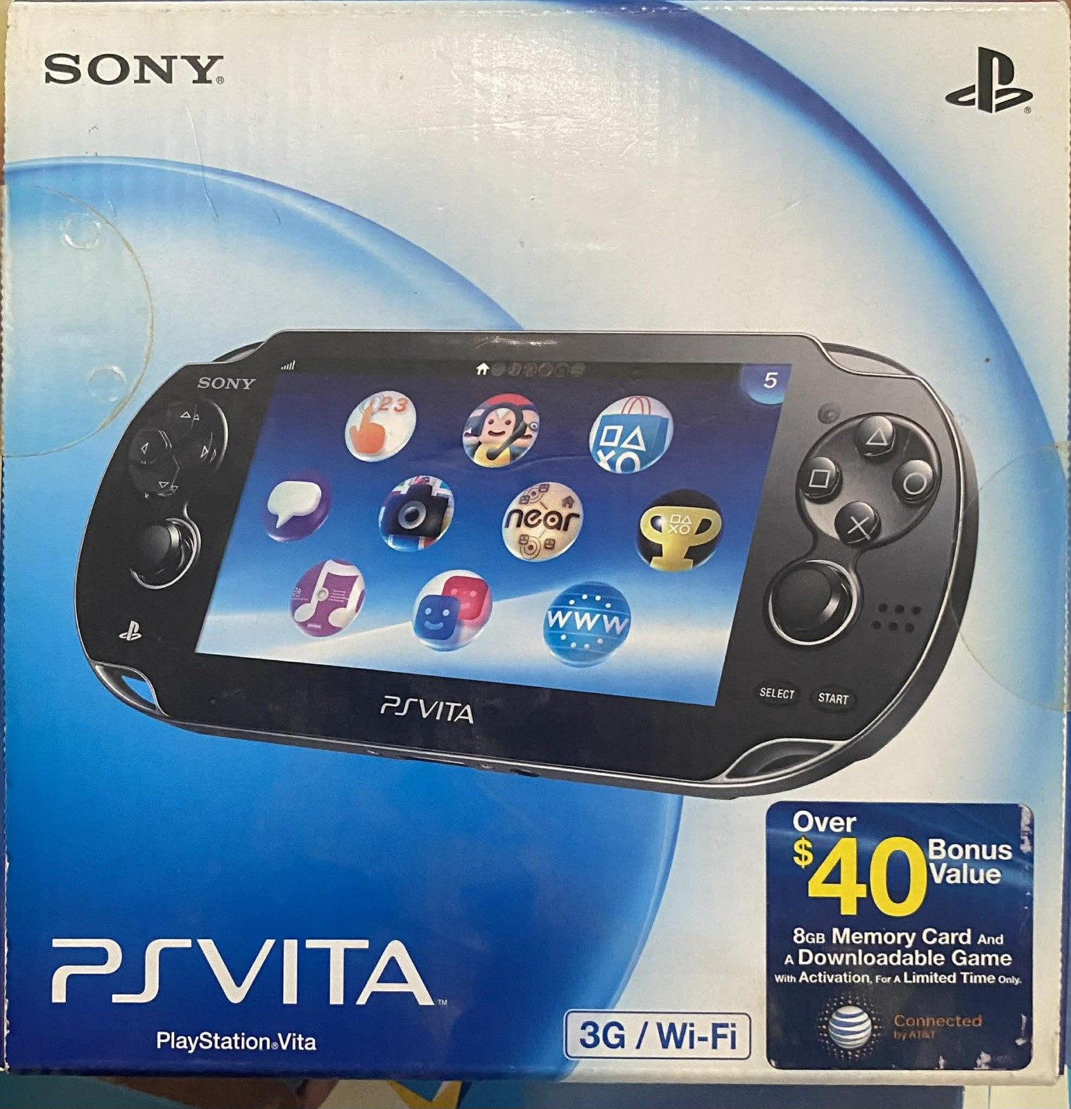 Brand new sealed Sony PlayStation Vita PCH-1001 Black Handheld System 3gb w/case