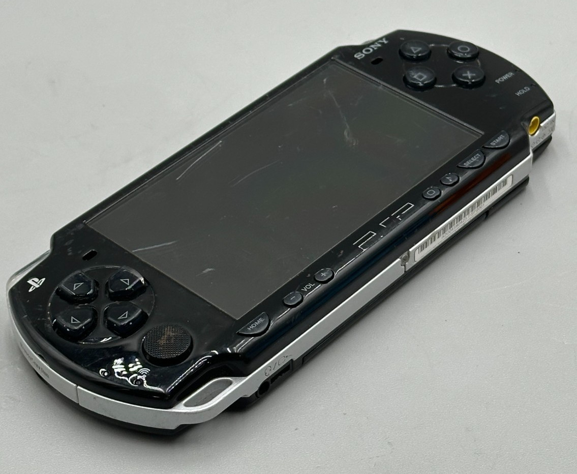Sony PSP-2001 PlayStation Portable Handheld Console ONLY Black Fair Condition
