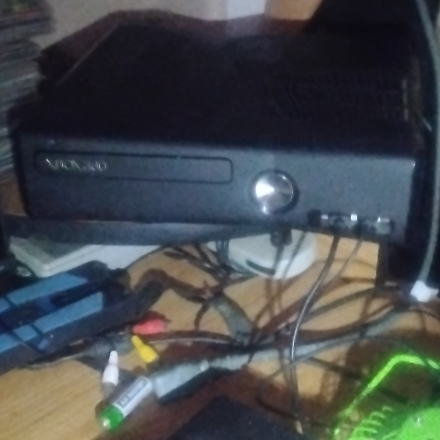 Microsoft Xbox 360 S Black Console HDMI Component RCA Ethernet USB