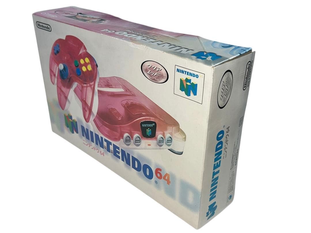 【Mint】Nintendo 64 N64 Game Console System Clear Red Tested w/box