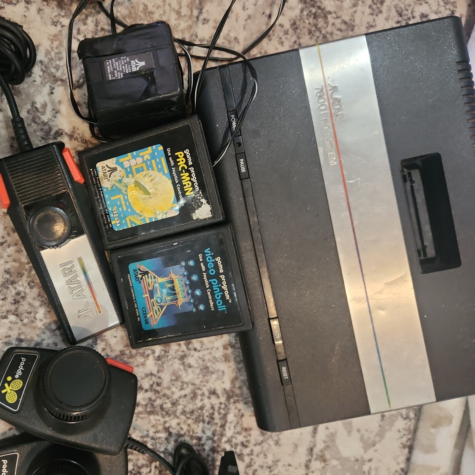 Atari 7800 Pro System Console used!! cosmetic issues with games