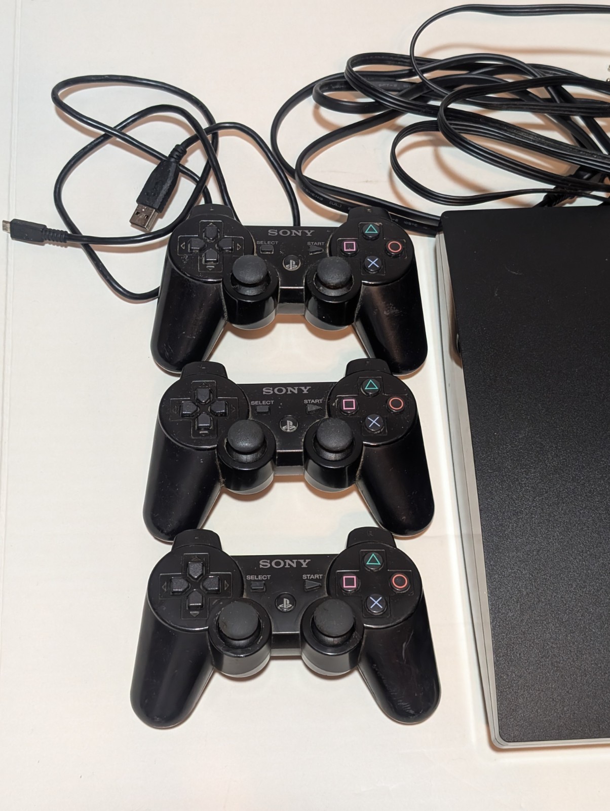 Sony PlayStation 3 Console PS3 Bundle With Three Controllers