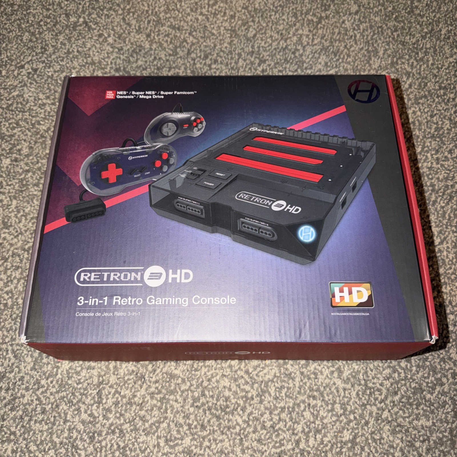 Hyperkin RetroN 3 HD Console for NES,SNES,Super Famicom,Genesis/Mega Drive Black