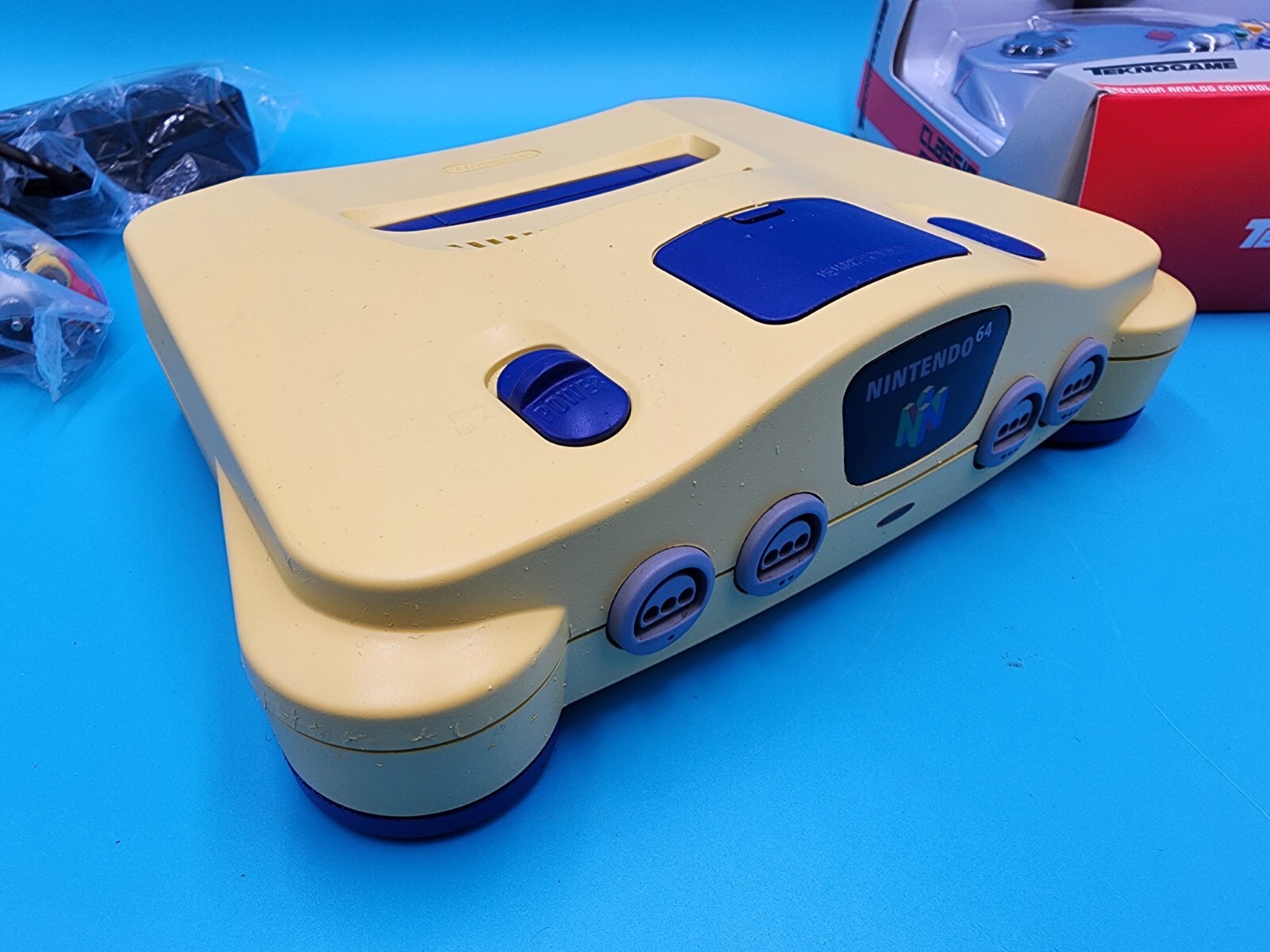 Custom HDMI Pokemon Yellow Nintendo 64 N64 US Console Bundle Controller Power