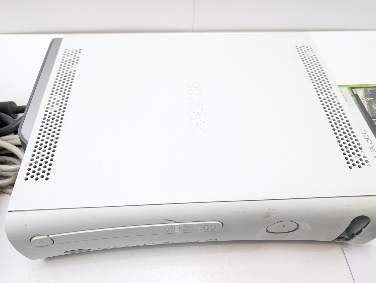 Xbox 360 Elite 20GB White Xenon Console Bundle Tested & Working Clean