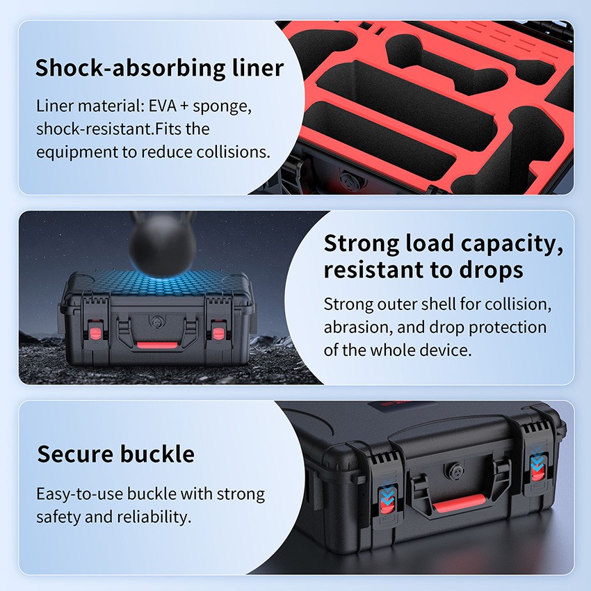 13040147 Hard Carrying Case ABS Waterproof Box For Switch 2 Component