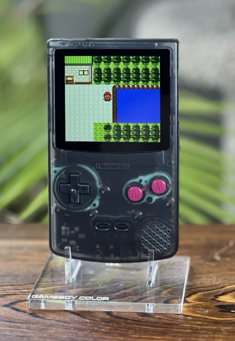 Clear Black DMG 💎 FPGBC Gameboy Color GBC Funnyplaying IPS Screen USB-C Console