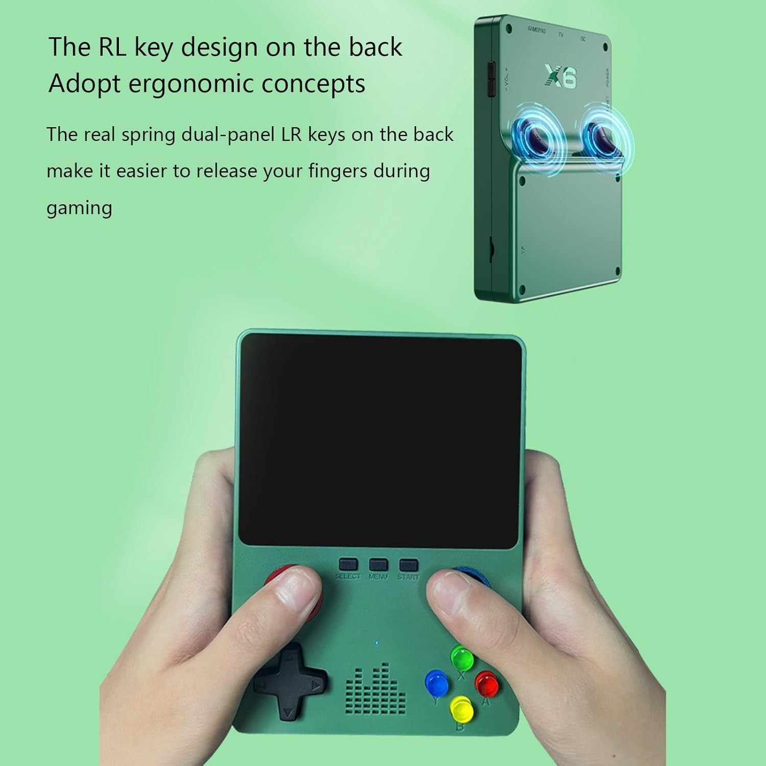 3pcs Retro Handheld Video Game Console Linux System LCD 3.5 Inch IPS Screen 32GB