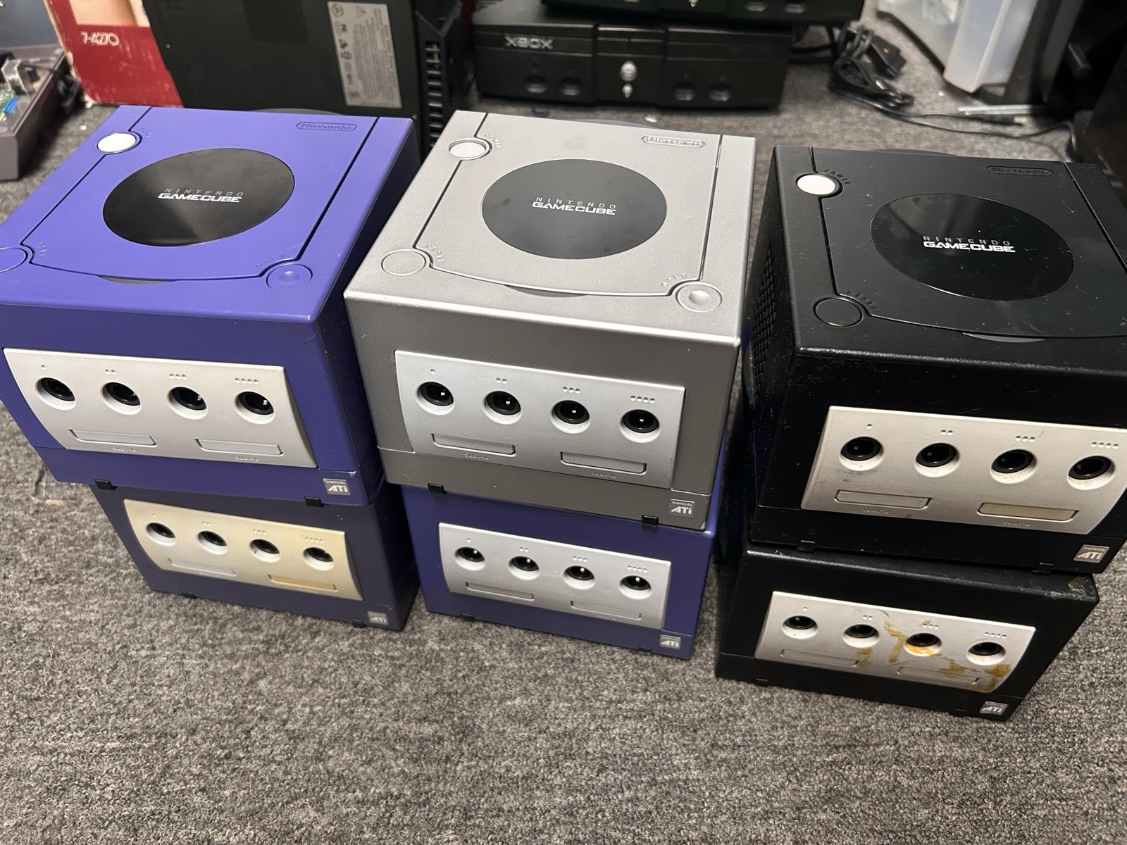 Nintendo GameCube Consoles For Parts Or Repair Lot Of 6 Clean!!! 🔥 U.S.