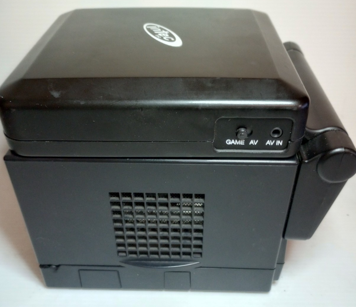 Black Nintendo GameCube Console + Intec Black Portable LCD Screen Attached