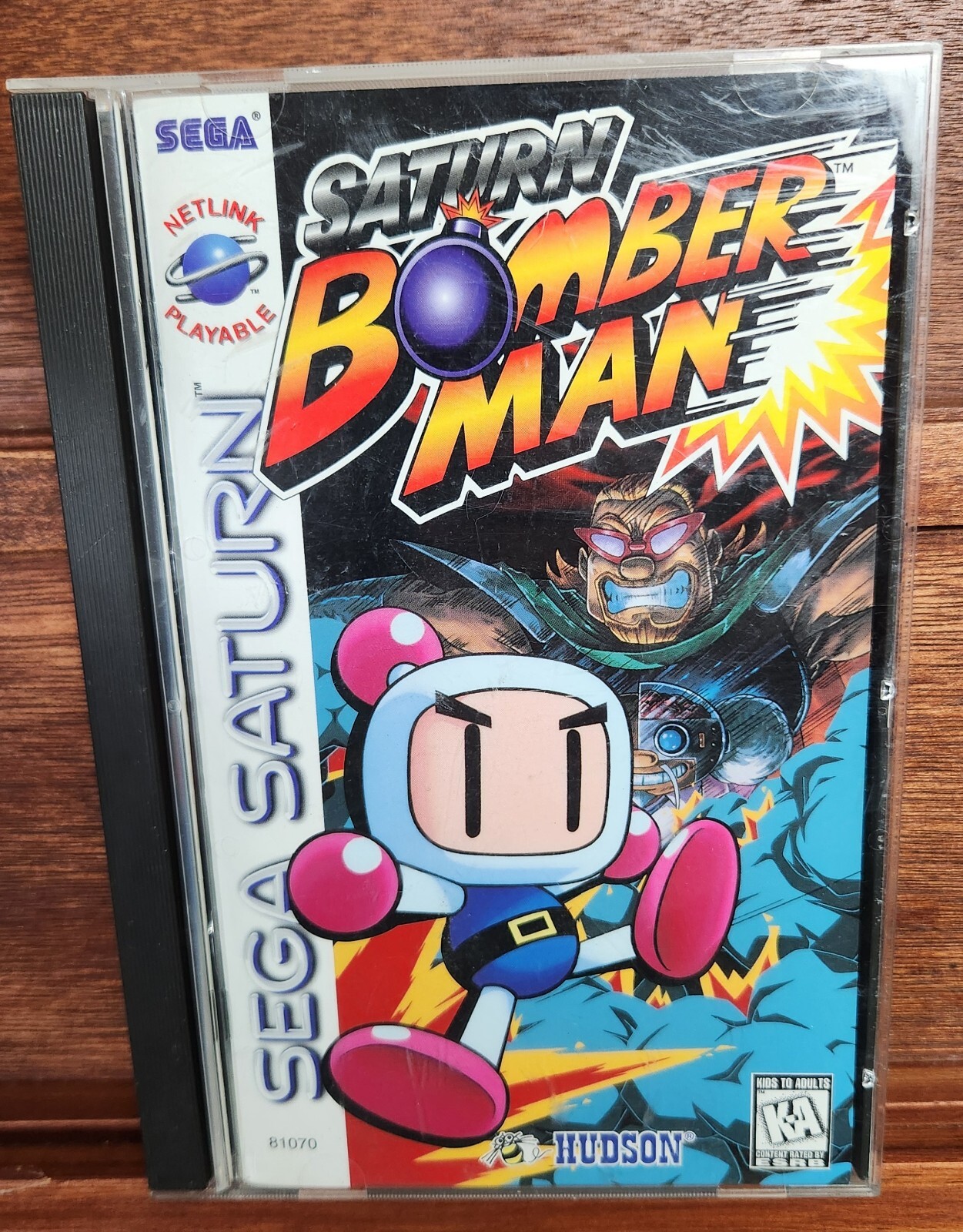 SEGA Saturn Console MK-80000A With Complete Saturn Bomber Man Tested & More!