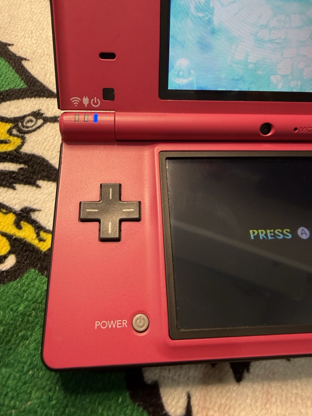 Nintendo DSi – Custom Pink & Black Shell | Tested & Working | All Original Parts