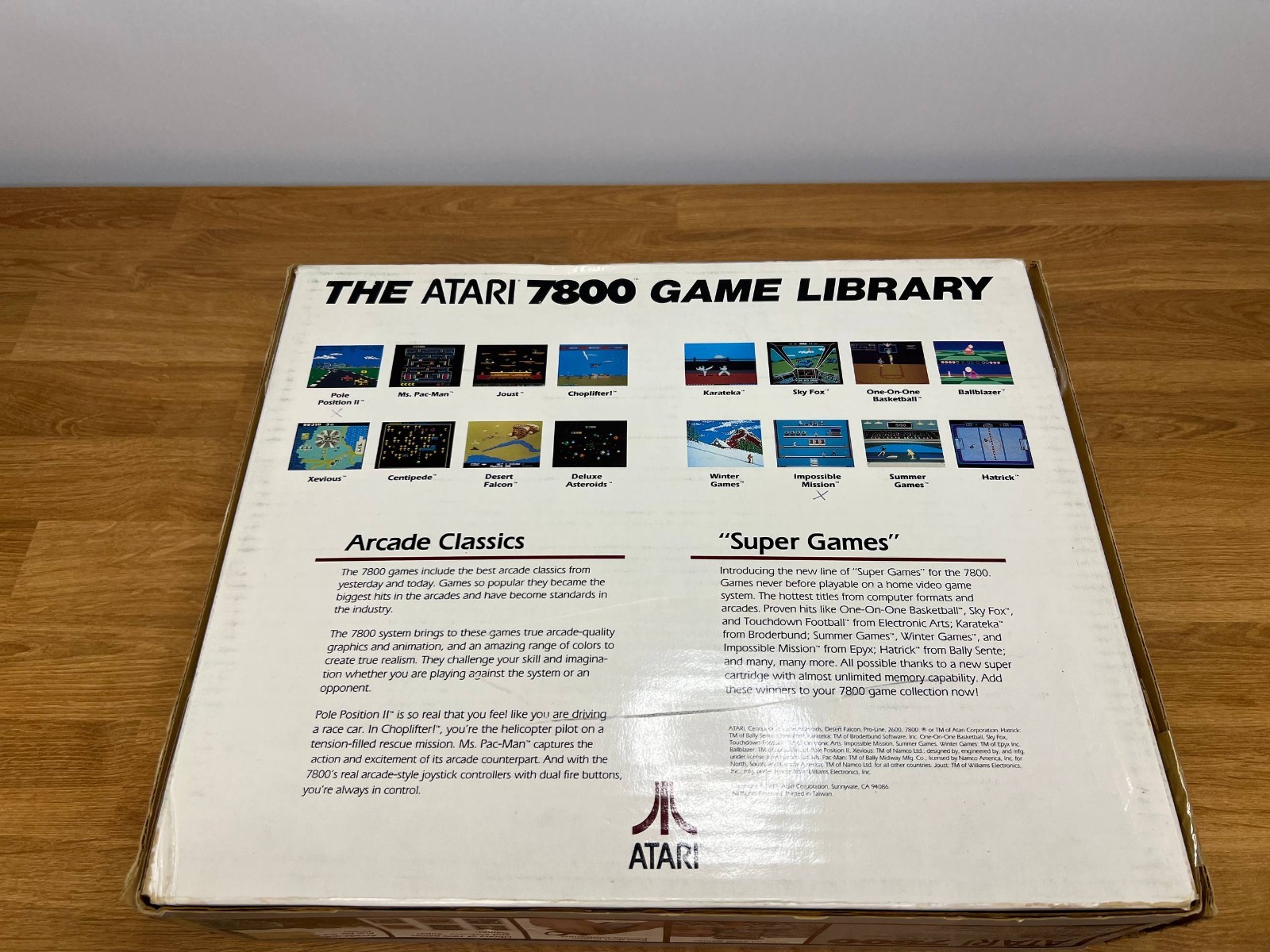Atari 7800 ProSystem Console Bundle 15 Games Box Manuals Tested Working