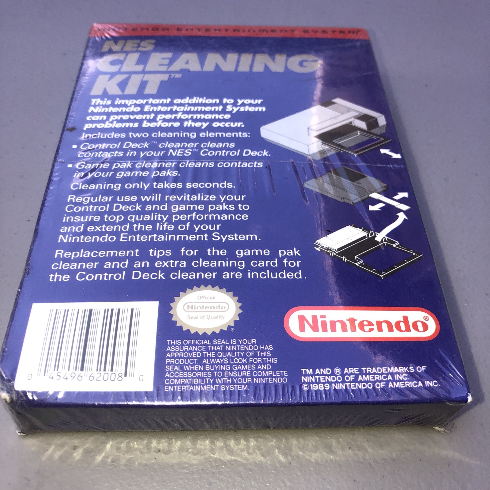 Nintendo NES Cleaning Kit – Vintage – Factory Sealed New in Box 1989