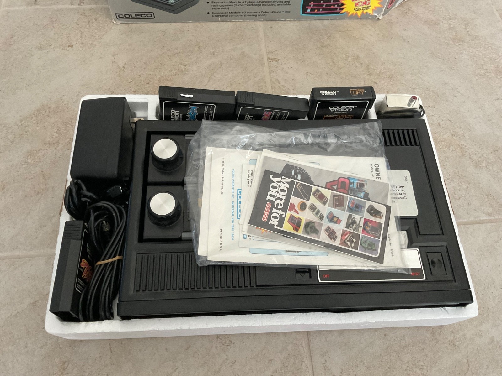 Coleco ColecoVision (Model 2400) Video Game System – Black (2400)